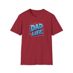 "Dad Life" Blue Graffiti Father T-Shirt