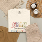 Gran Loves Her Crew T-Shirt — Personalized Grandma Family Names Tee