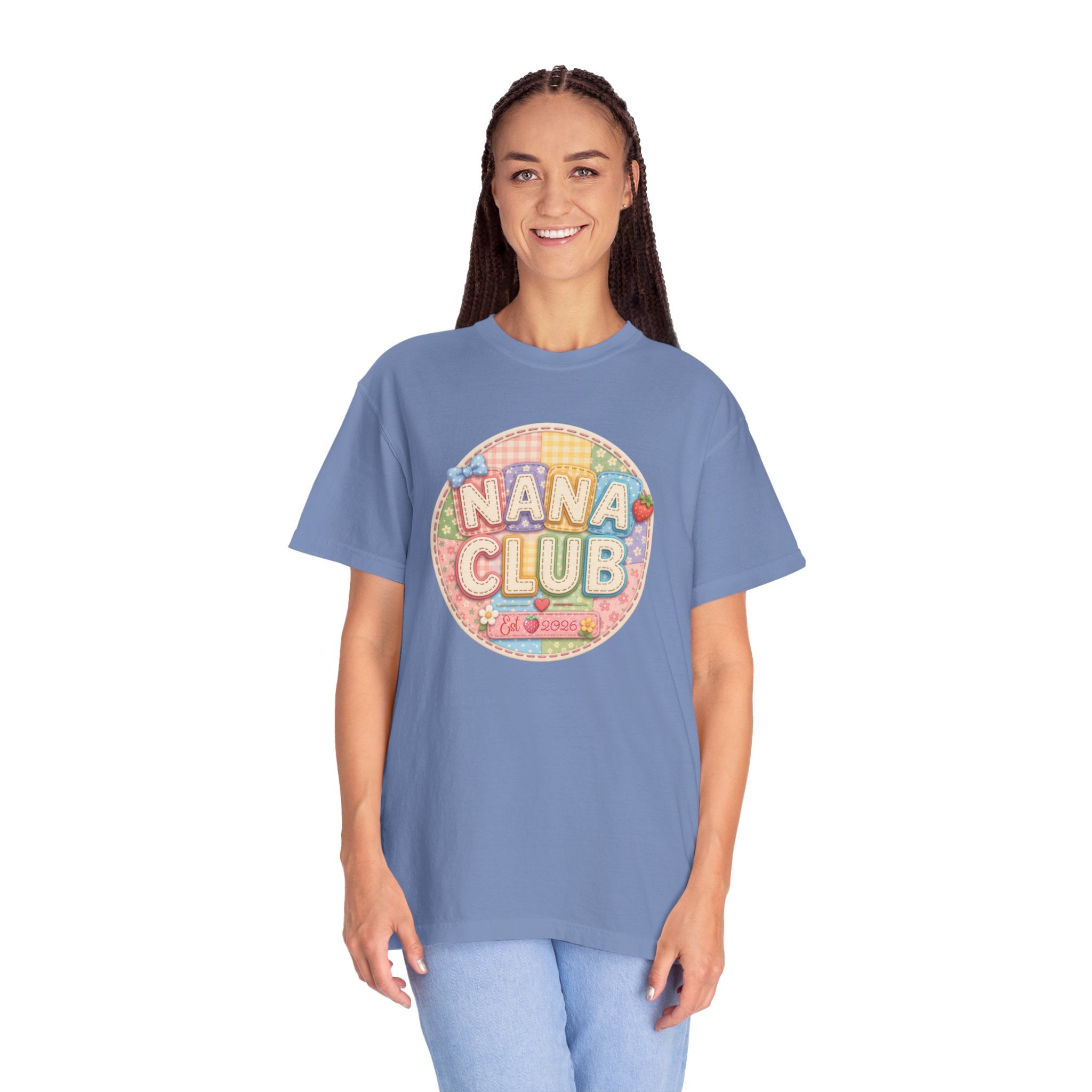 Nana Club T-Shirt — Retro Pastel Grandma Gift Tee