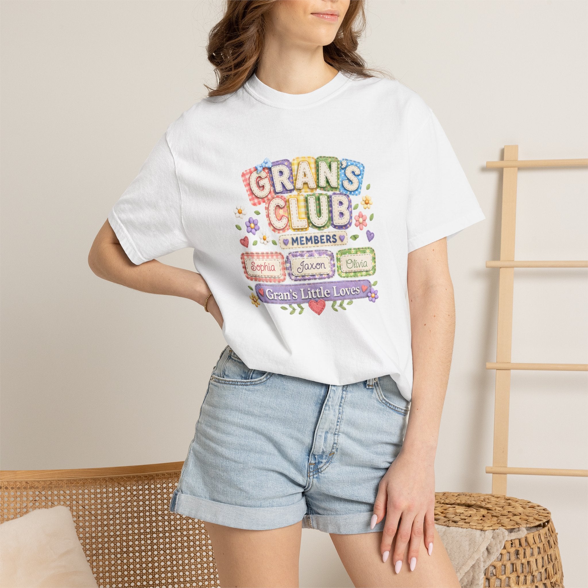 Grans Club T-Shirt – Personalized ‘Grans Club’ Family Names Tee