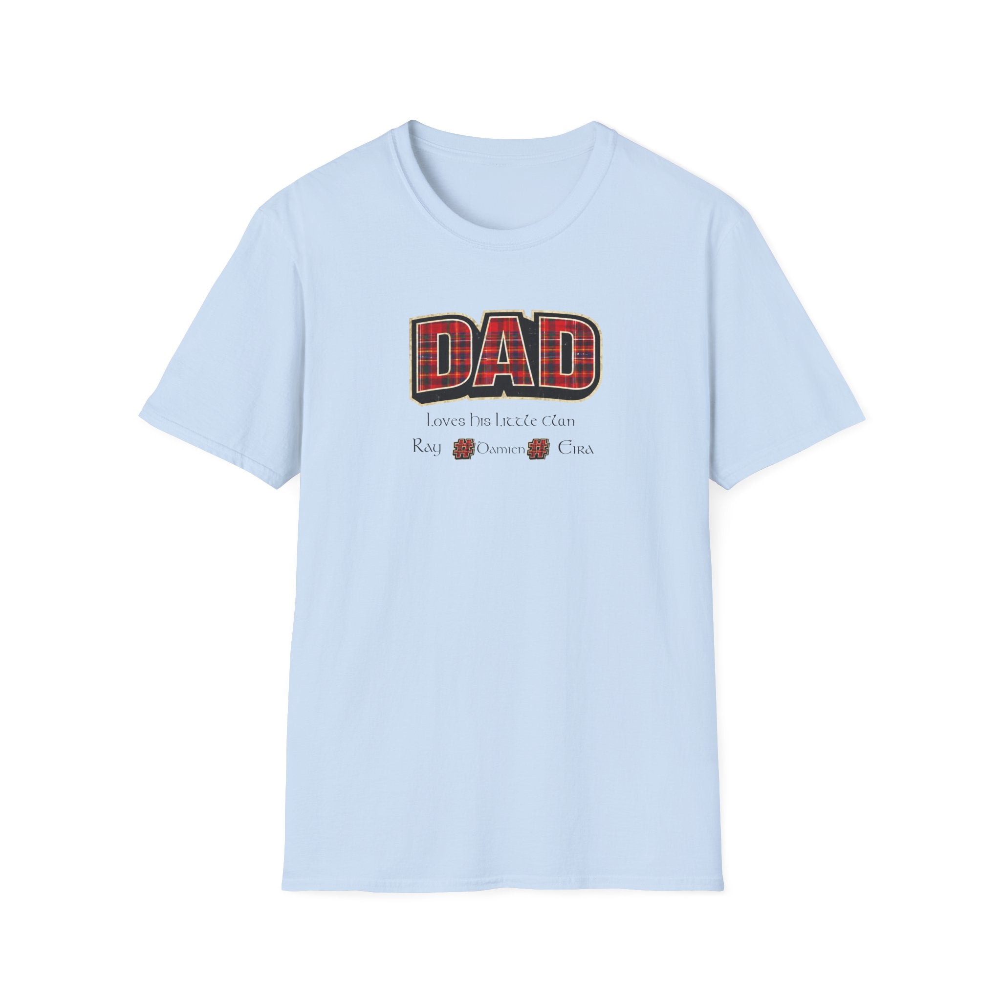 Dad Plaid Design T-Shirt – Rustic Father’s Day Gift