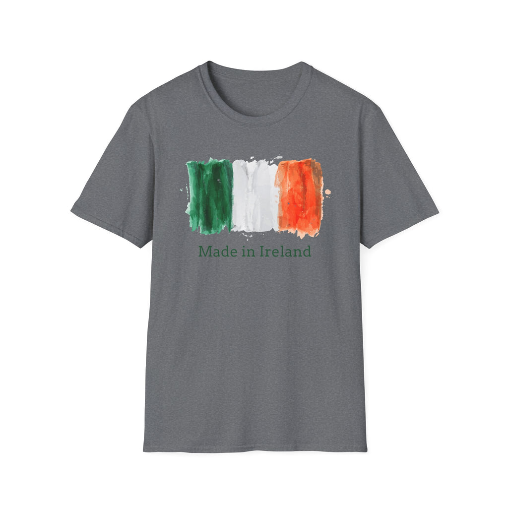 Made in Ireland T-Shirt — Watercolor Irish Flag Tee