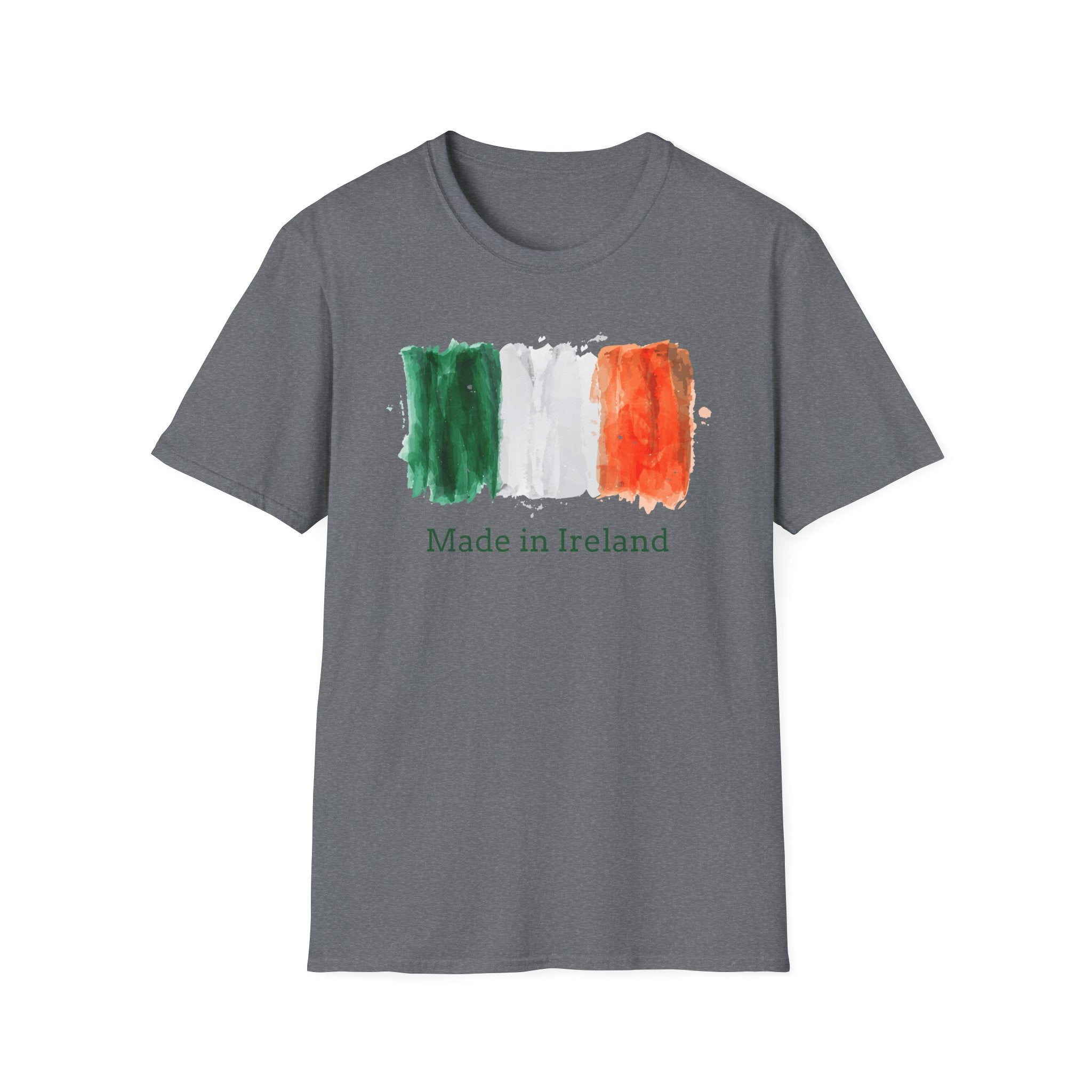 Made in Ireland T-Shirt — Watercolor Irish Flag Tee
