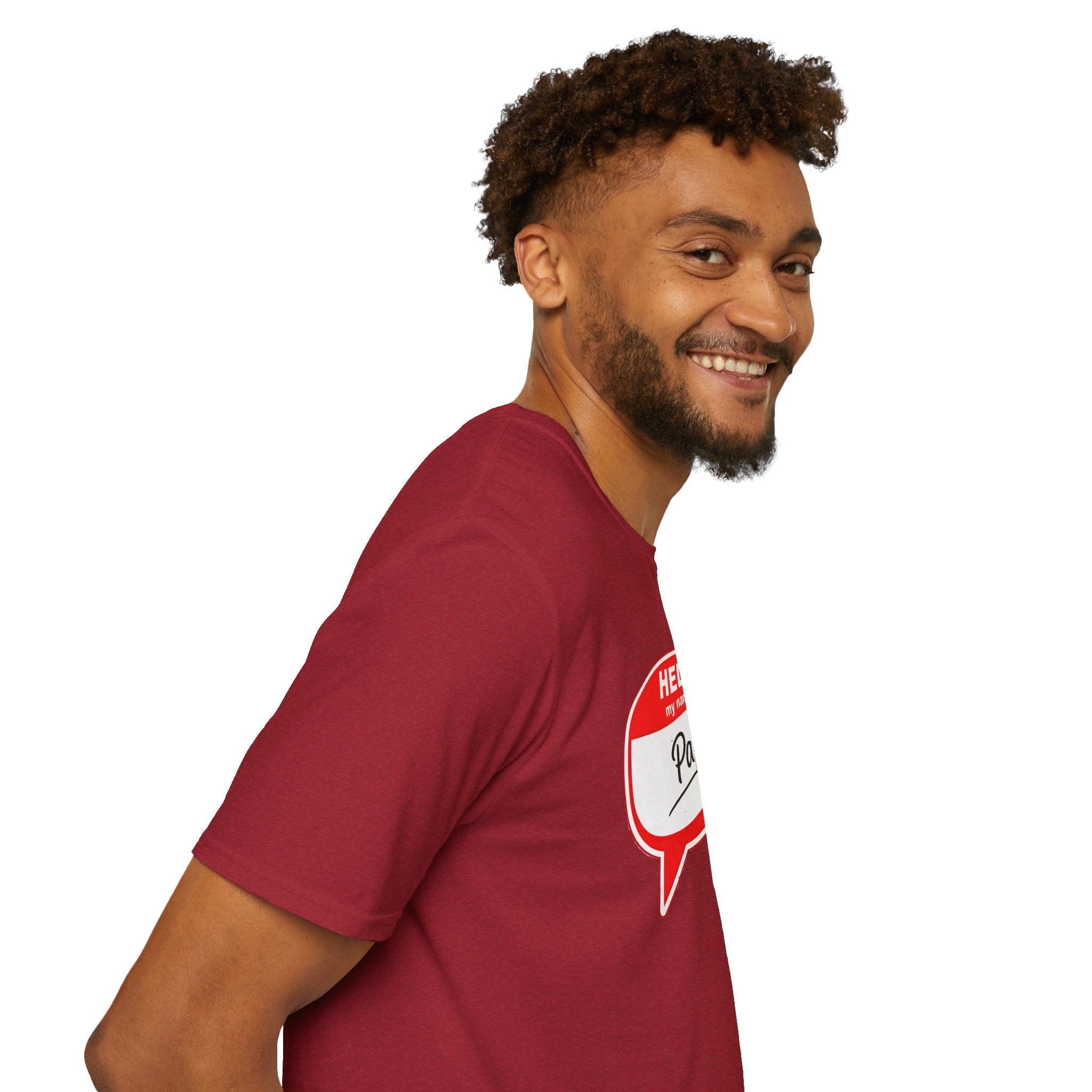 Hello My Name Is “Papa” T-Shirt — Funny Dad Name Tag Tee for Father’s Day