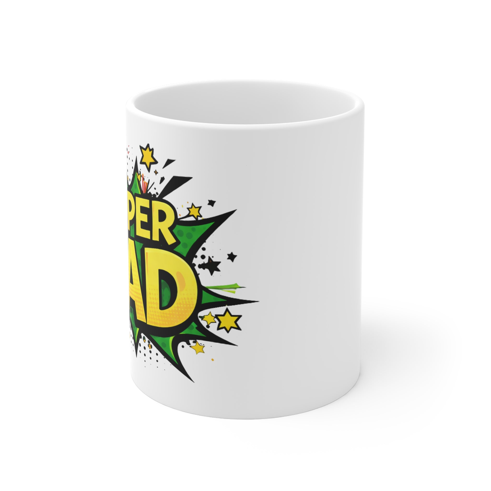 Super Dad Comic-Style Mug – 11oz Father’s Day Coffee Cup