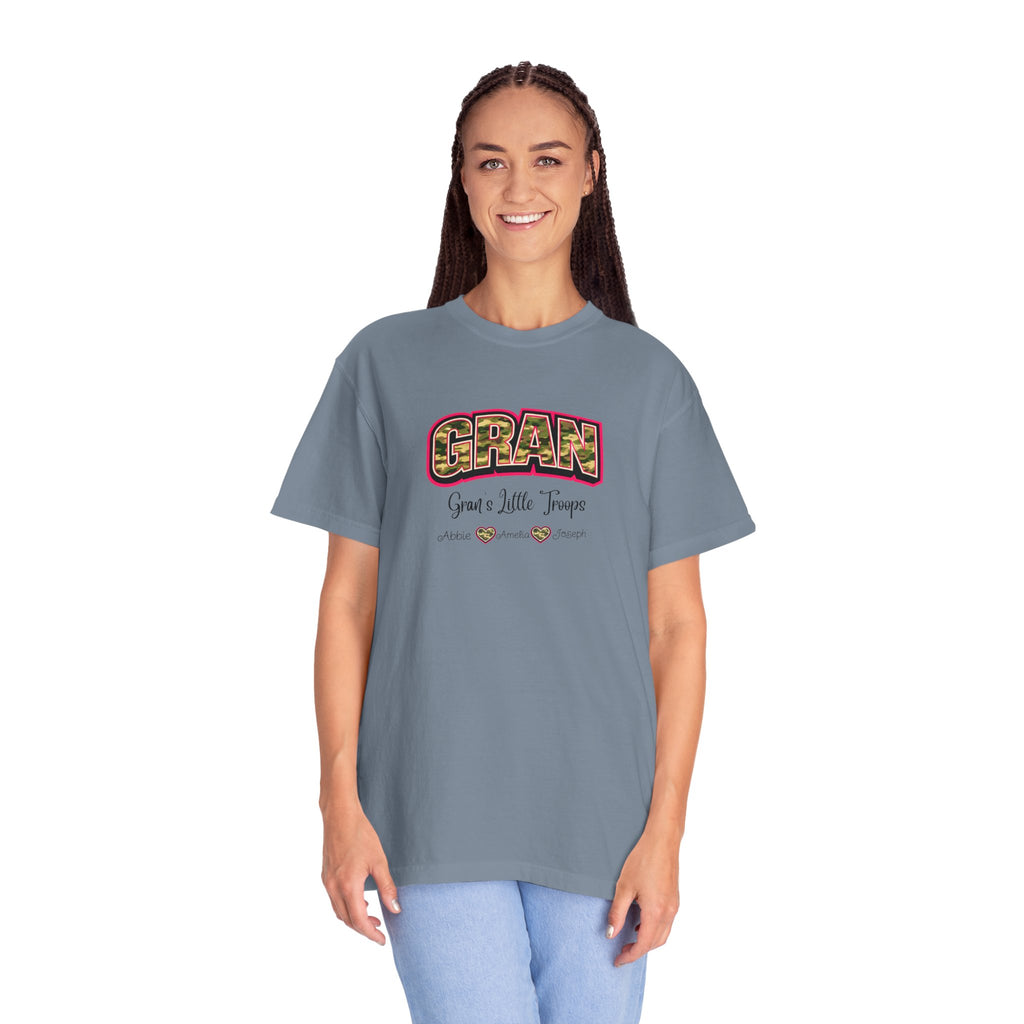 Gran Grandma T-Shirt — "Gran: Good a Little Trouble" Vintage Floral Tee