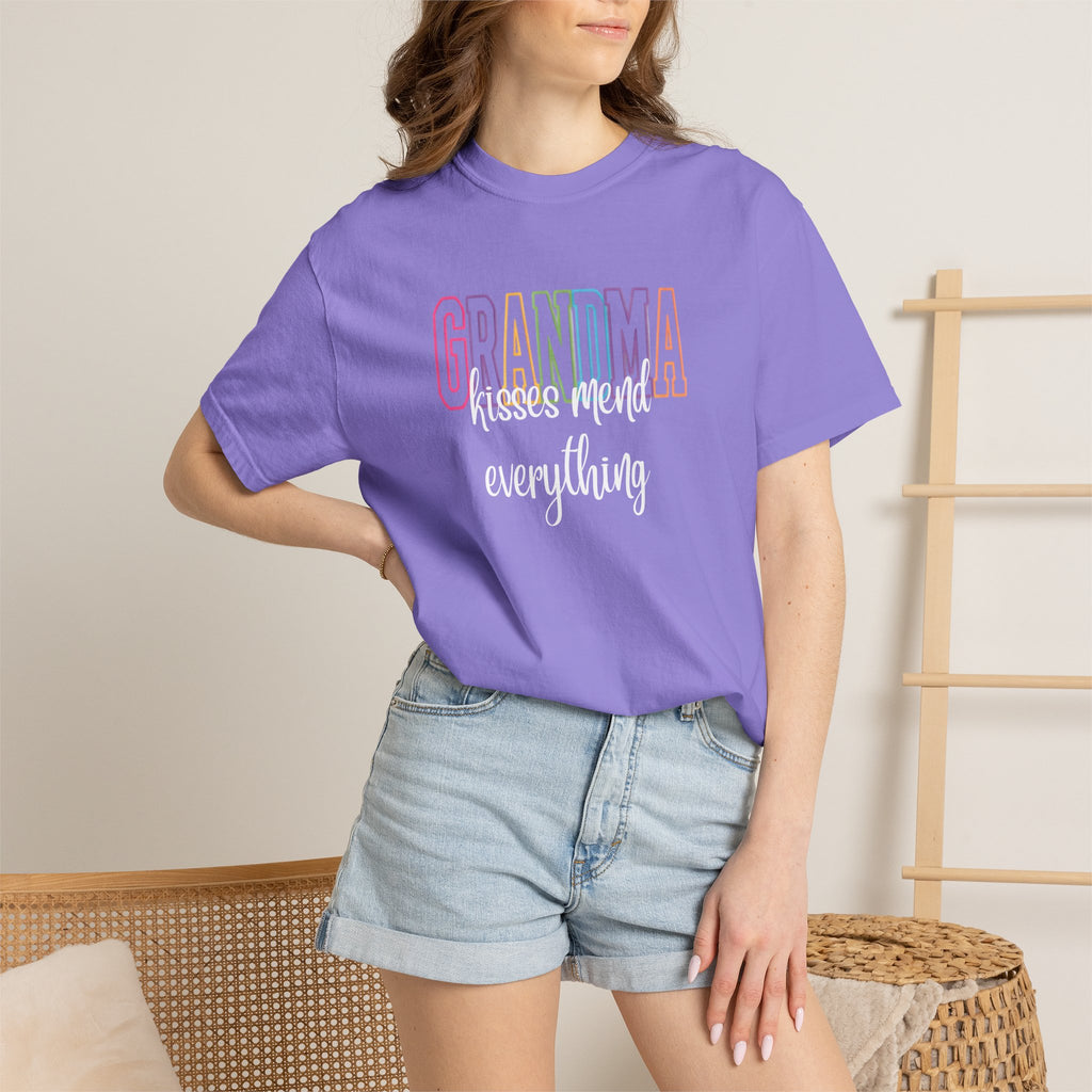 Grandma Kisses Mend Everything T-Shirt — Soft Pastel Mother's Day Gift