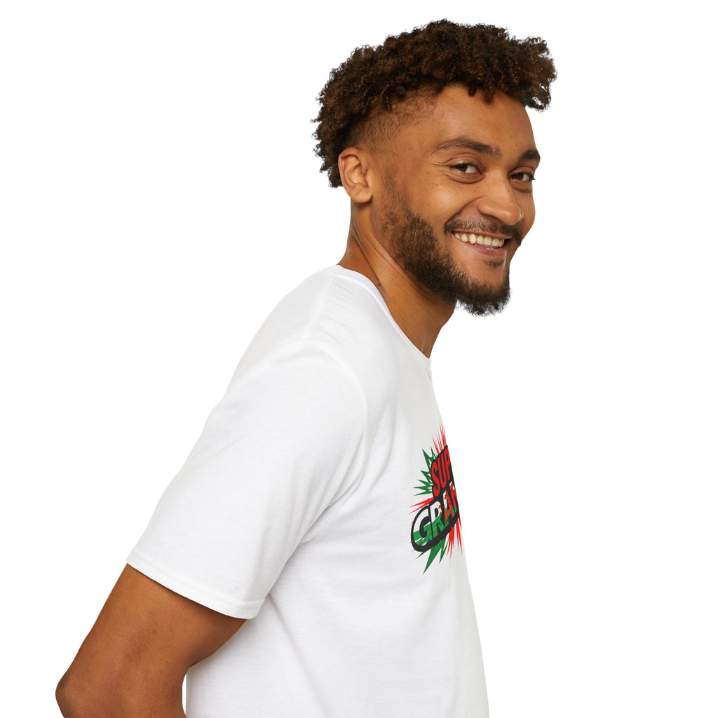 Super Grandpa Welsh Flag/ Wales themed T-Shirt – Retro Comic Gift Tee for Grandfather | Father’s Day & Birthday Present