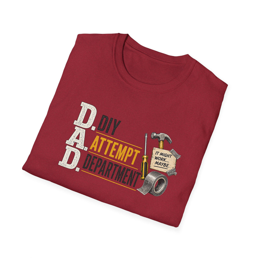 DIY Attempt Department T-Shirt — 'D.A.D. DIY Humour Tee