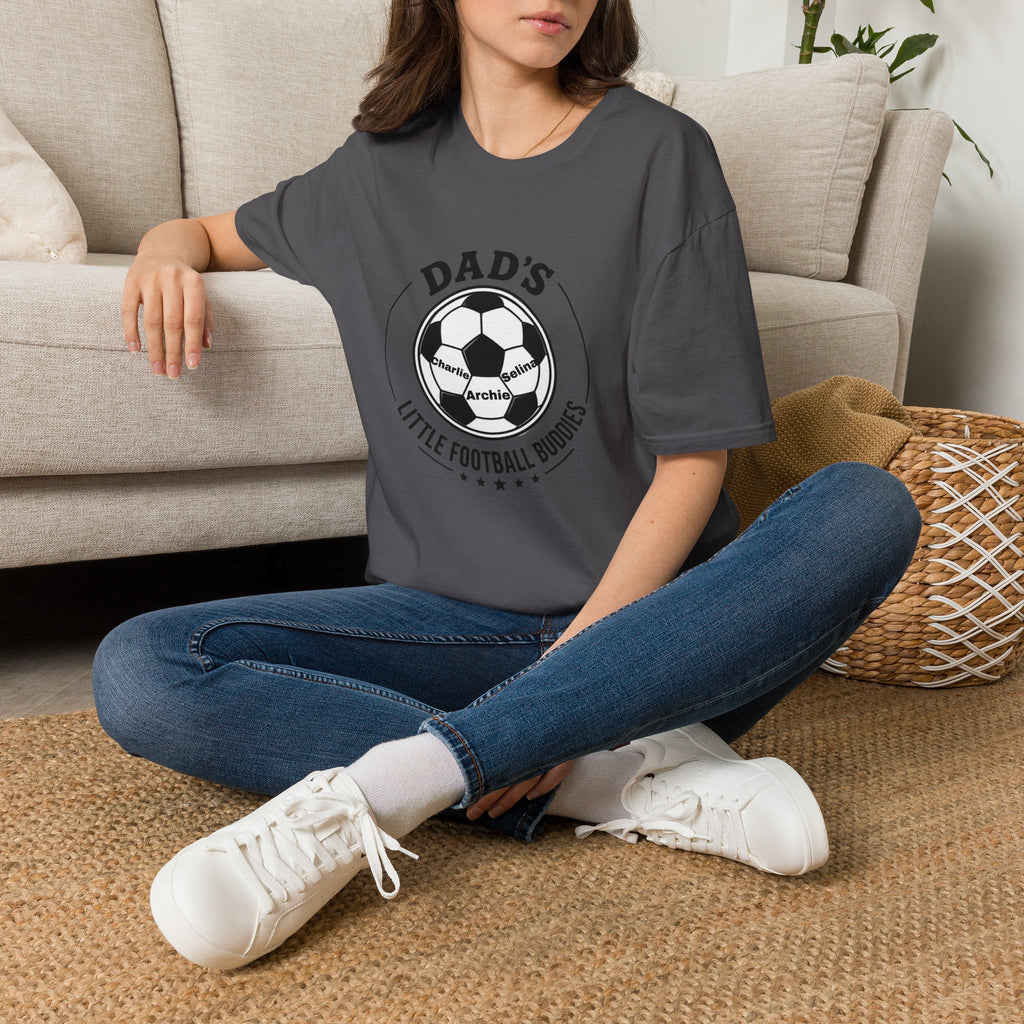 Dad’s Little Football Buddies Tee - Add Names- Personalise