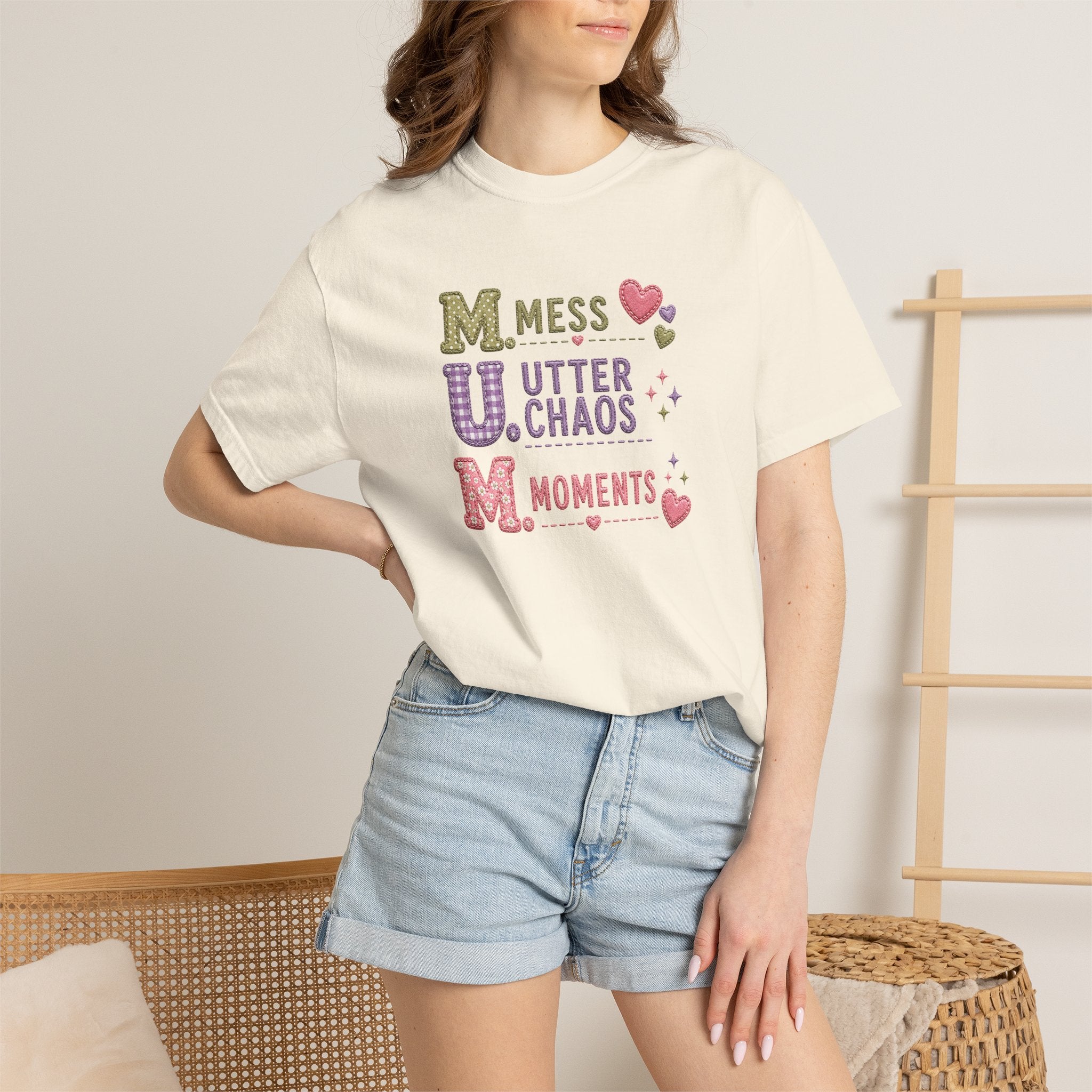 M.U.M. Acronym T-Shirt – "Mess, Utter Chaos, Moments" Mother's Day Graphic Tee