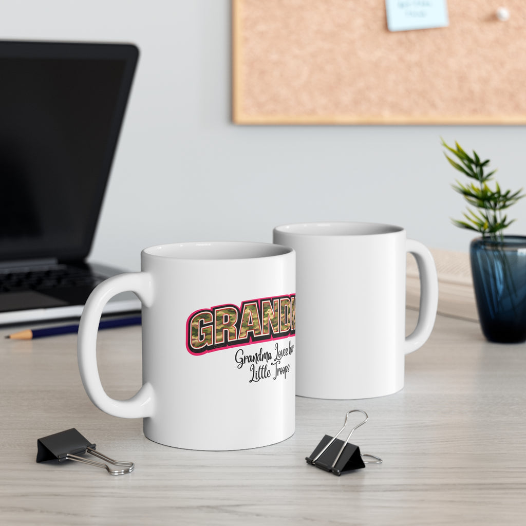Mug — Grandma Loves Her Little Troops Camo Coffee Mug