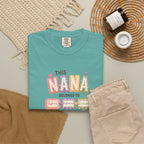 Nana Family Name T-Shirt — "This Nana Belongs To" Floral Grandma Gift