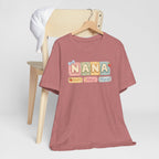 Nana Baby Blocks Tee — Personalized Grandmother Name Shirt