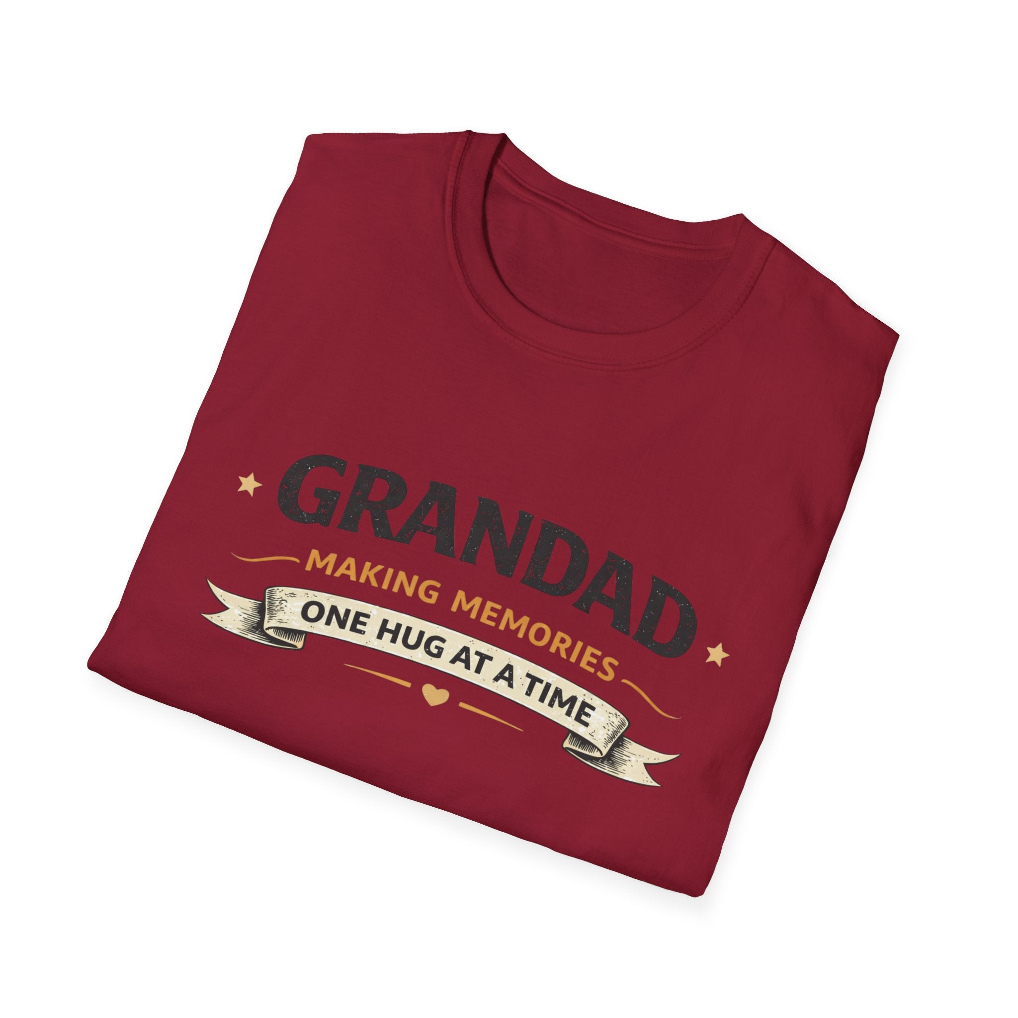Grandad T-Shirt - "Making Memories One Hug at a Time" Grandpa Gift Tee