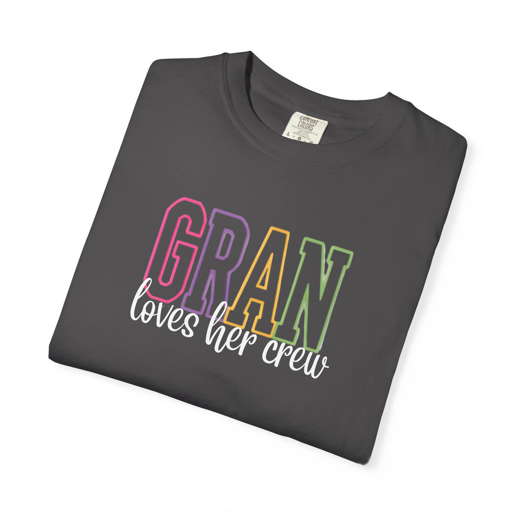 T-Shirt — "Gran Loves Her Crew" Pastel Grandma Tee