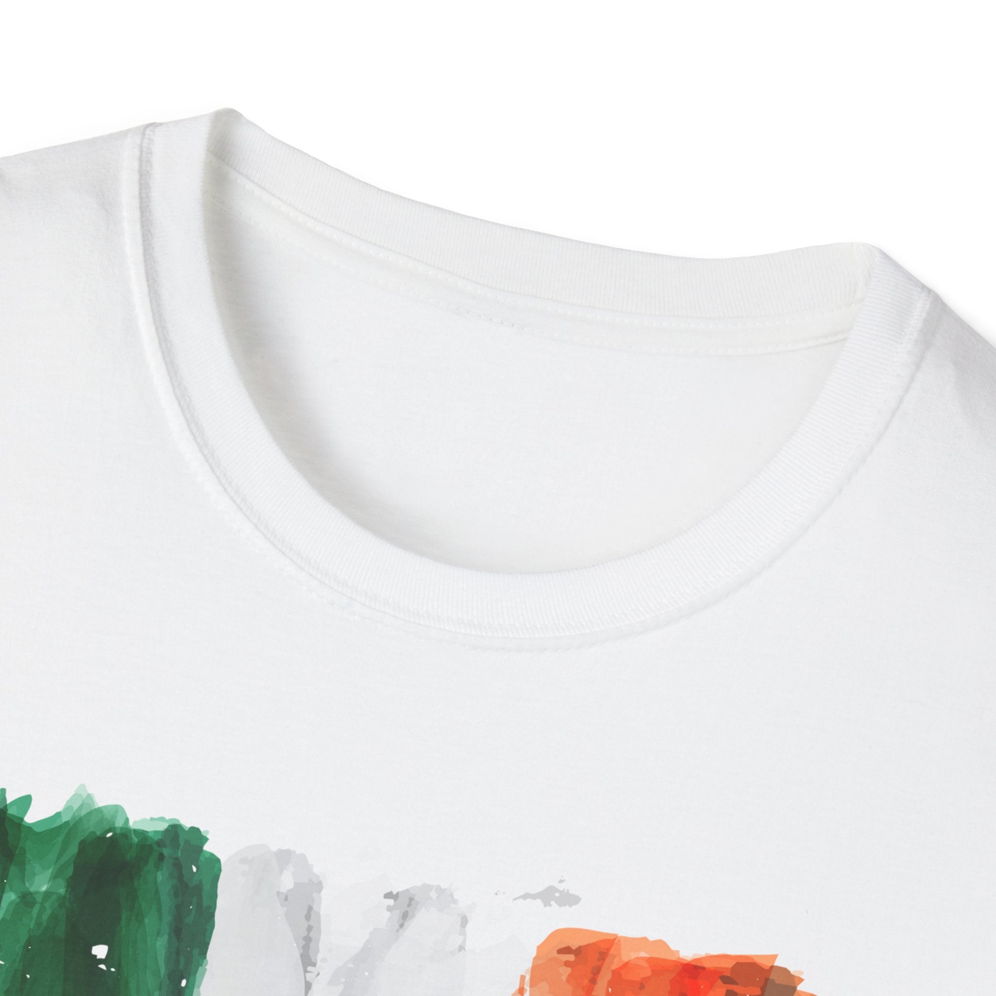 Made in Ireland T-Shirt — Watercolor Irish Flag Tee