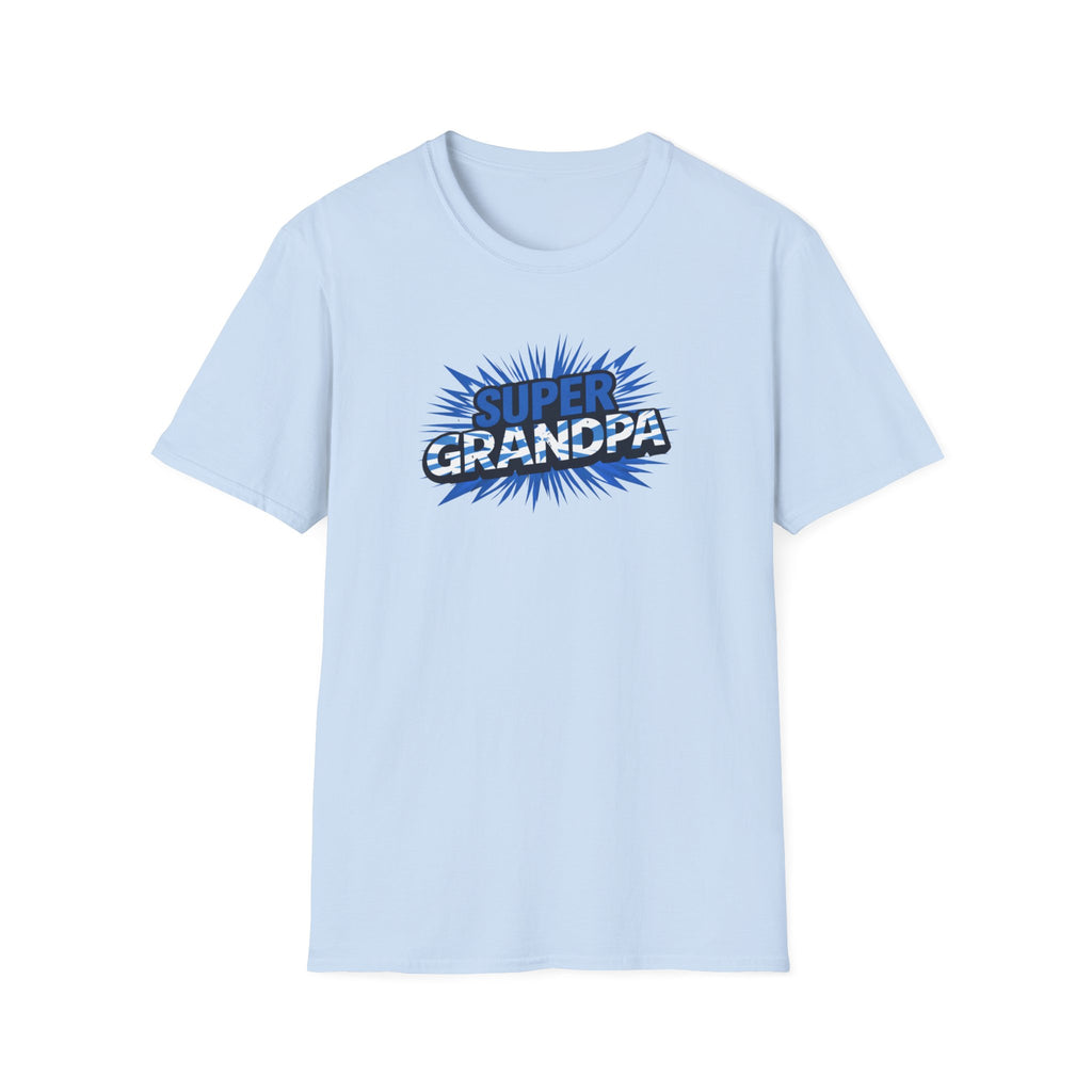Super Grandpa Scotland Flag/Scottish themed T-Shirt — Retro Comic Father's Day Gift for Grandfathers