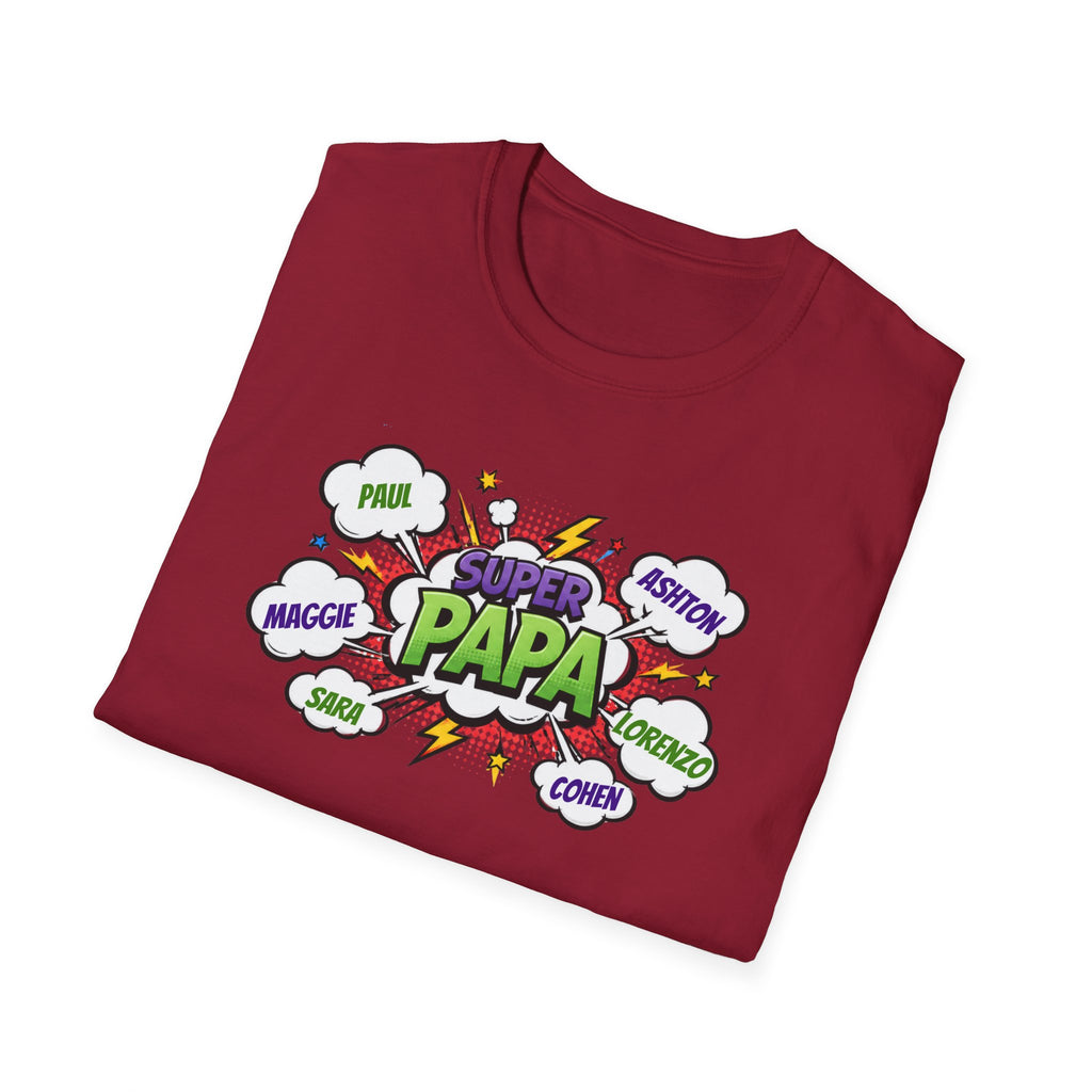Super Papa Comic T-Shirt — Funny Father’s Day Gift