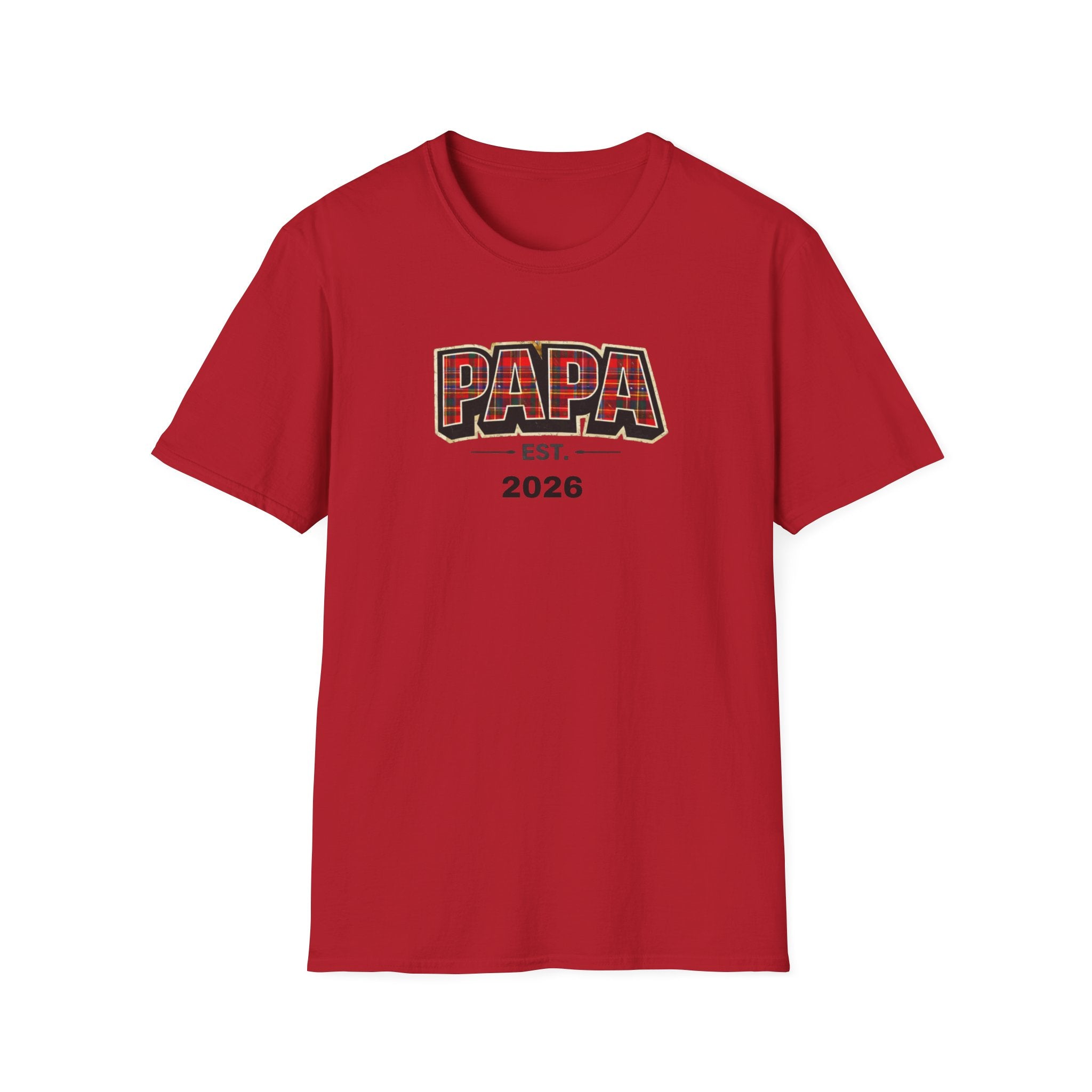 Papa Est. 2026 T-Shirt — New Dad Gift Tee