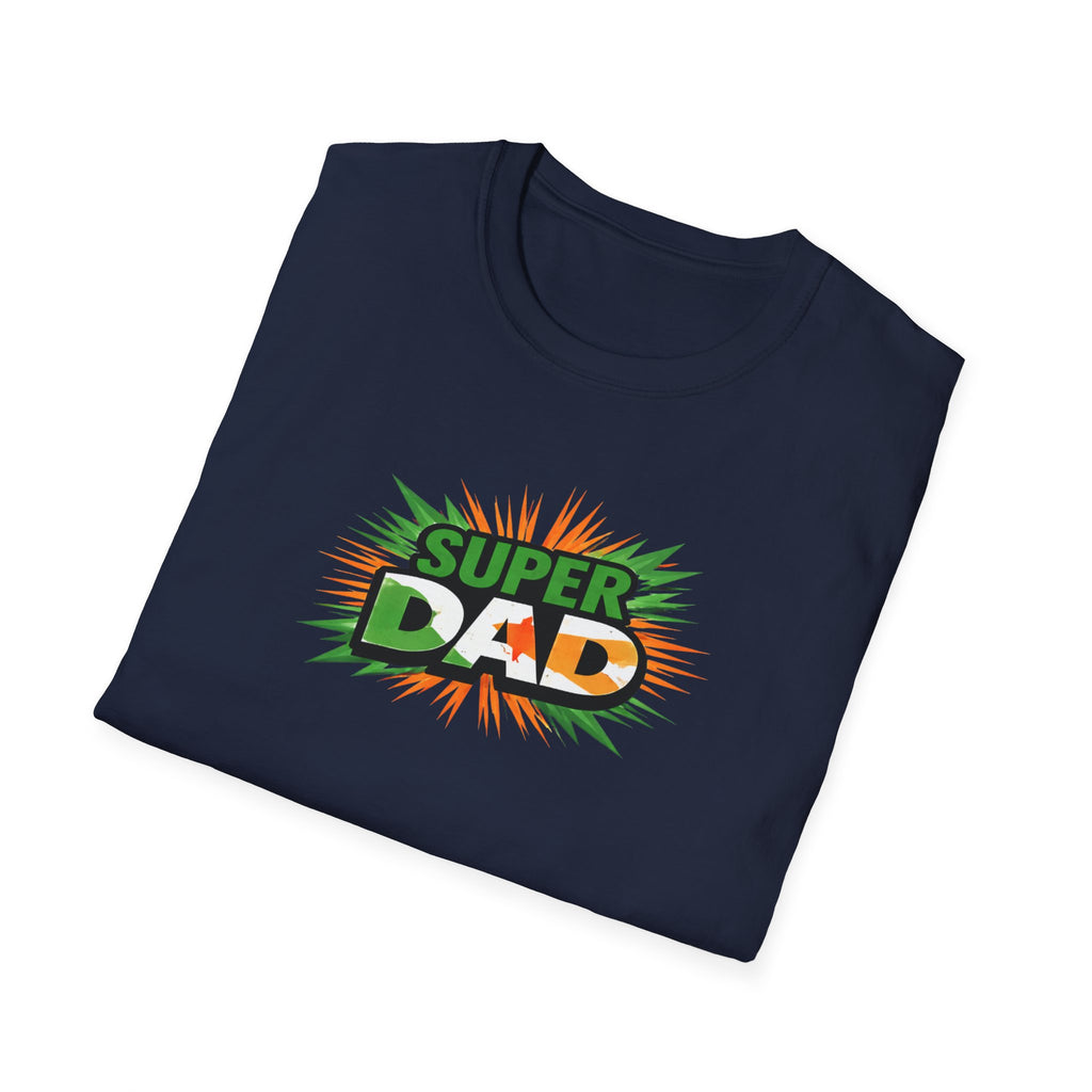 Super Dad T-Shirt — Ireland Flag themed Retro Comic Father’s Day Tee
