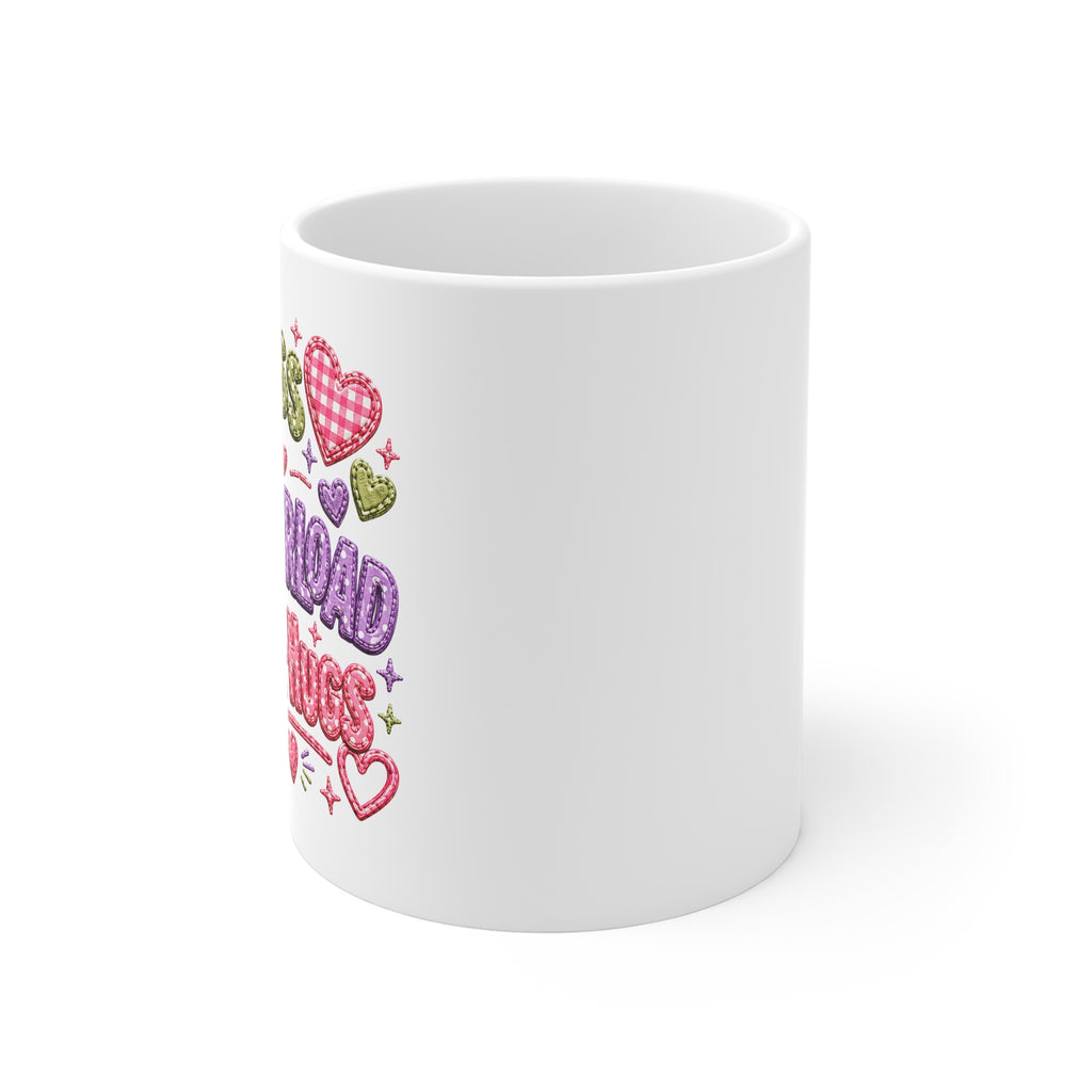 Mug — Mom, Mess, Overload, Mini-Hugs Graphic Coffee Mug