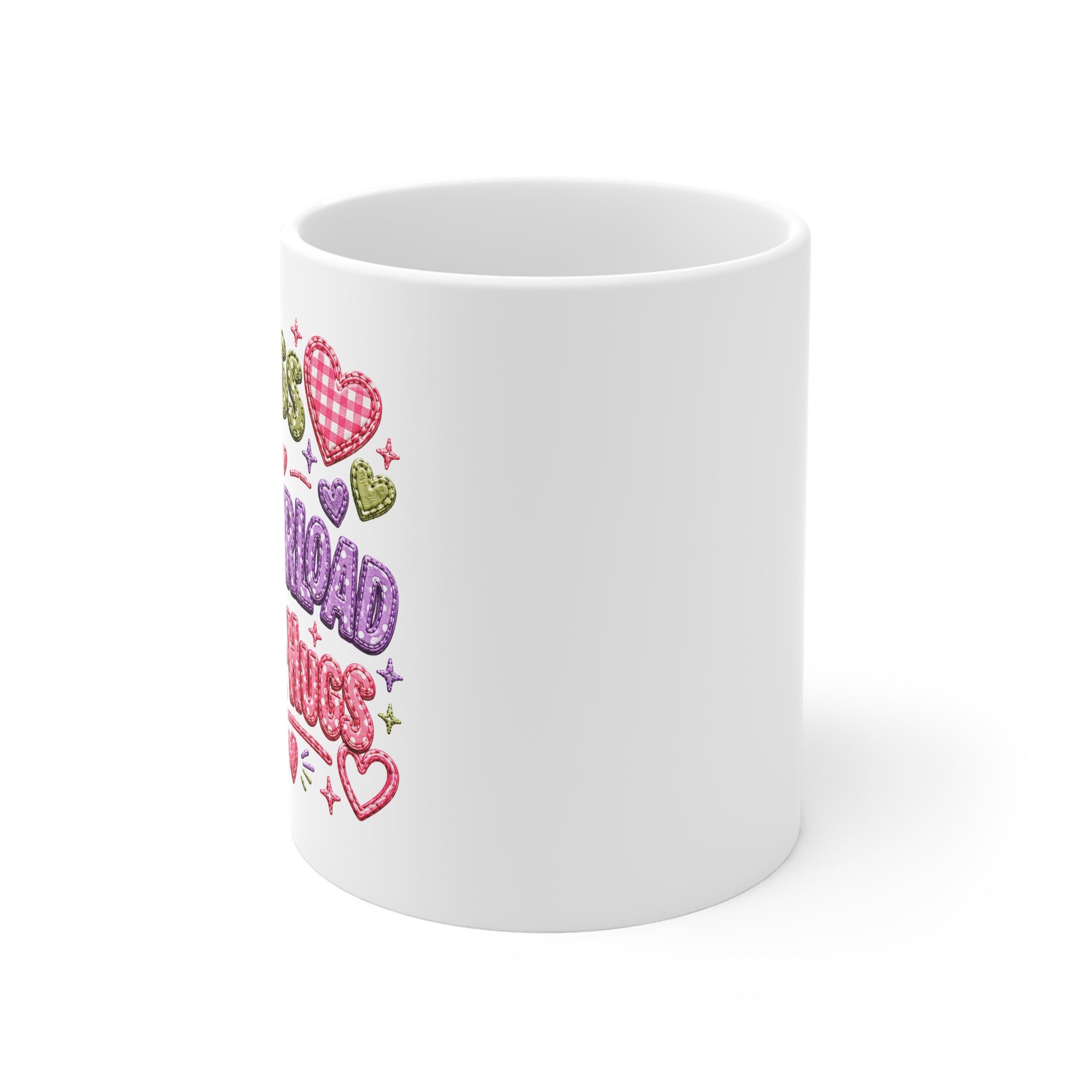 Mug — Mom, Mess, Overload, Mini-Hugs Graphic Coffee Mug