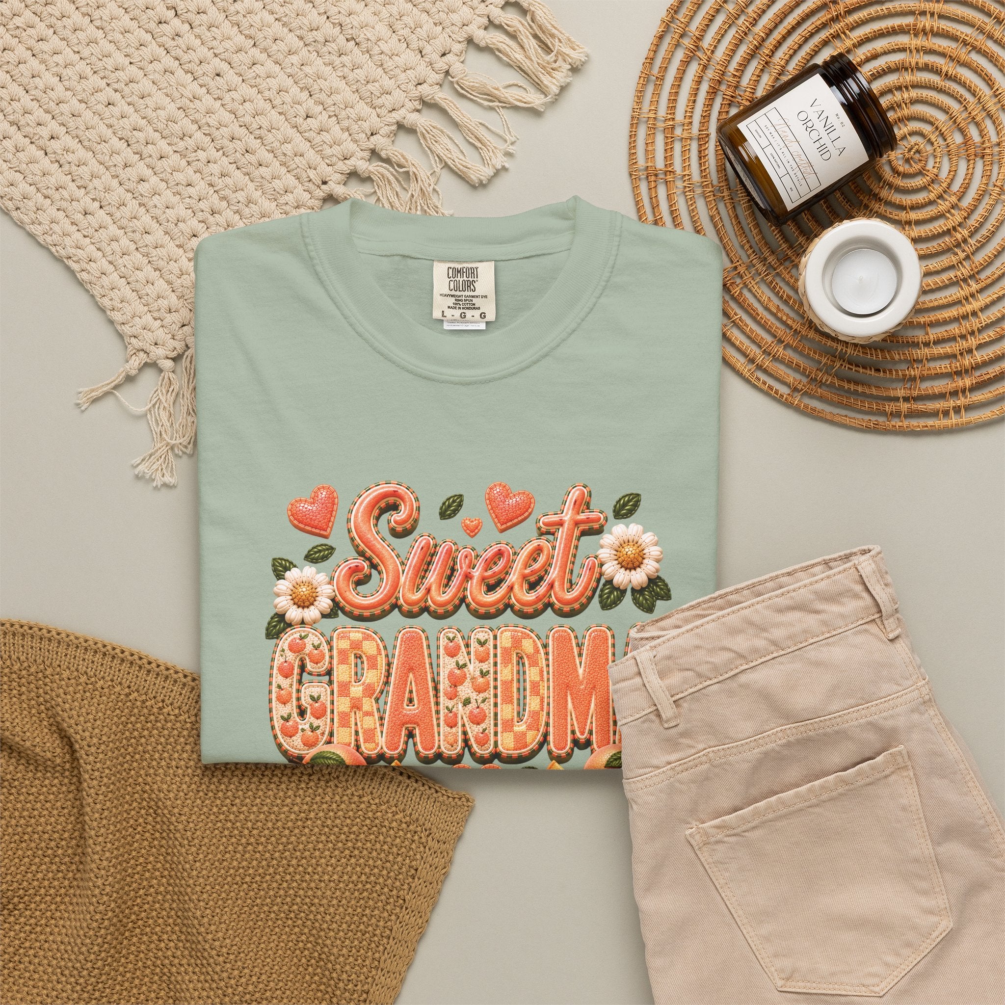 Sweet GRANDMA Peach Tee
