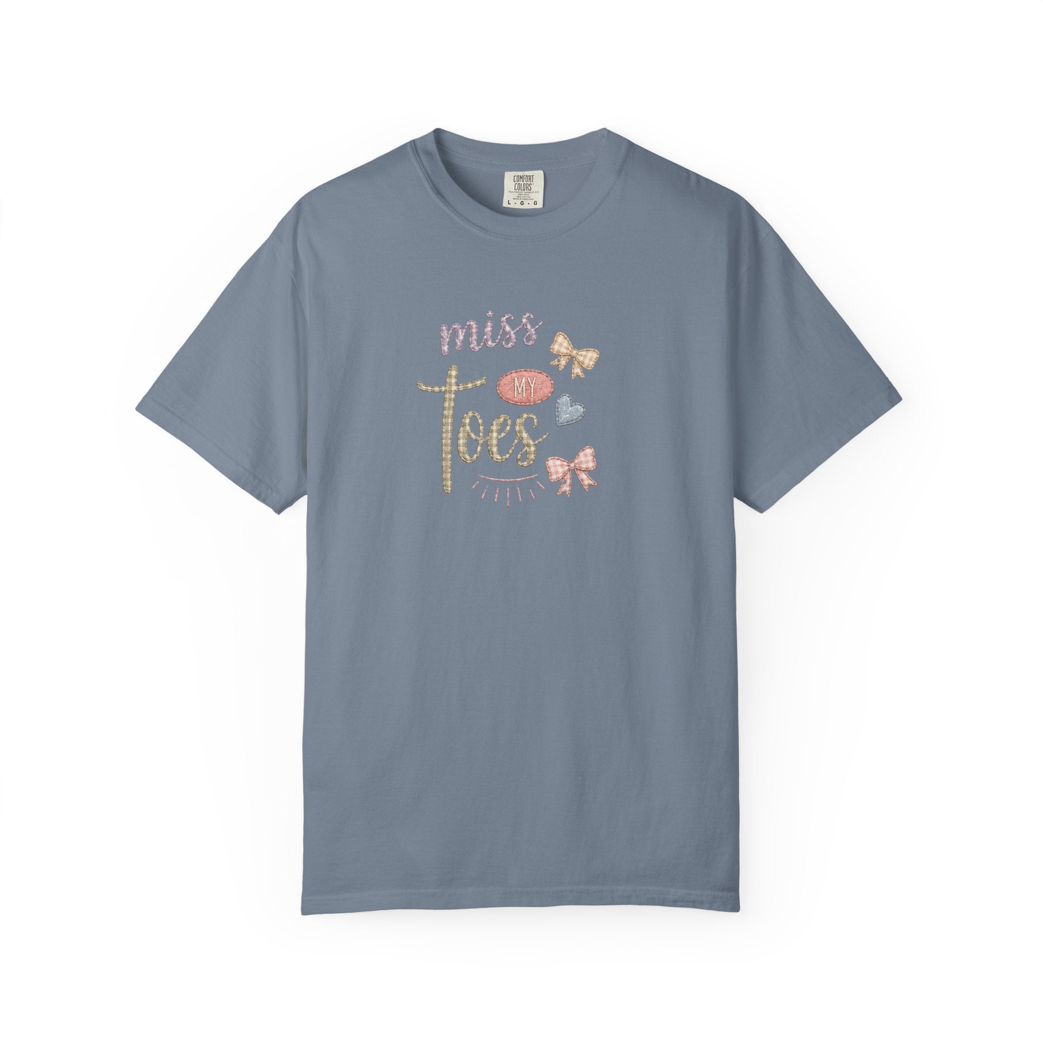 Miss My Toes Graphic T-Shirt – Cute Baby Feet & Bows Tee