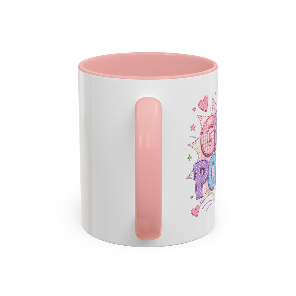 Accent Coffee Mug — Cute Pastel 'Gran Power' Inspirational Mug (11/15oz)