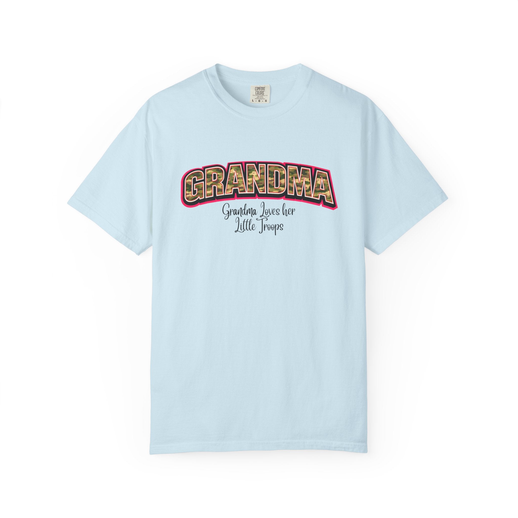 Grandma Floral Retro Tee — "Grandma: Grandkids Love Her a Little Teacup"