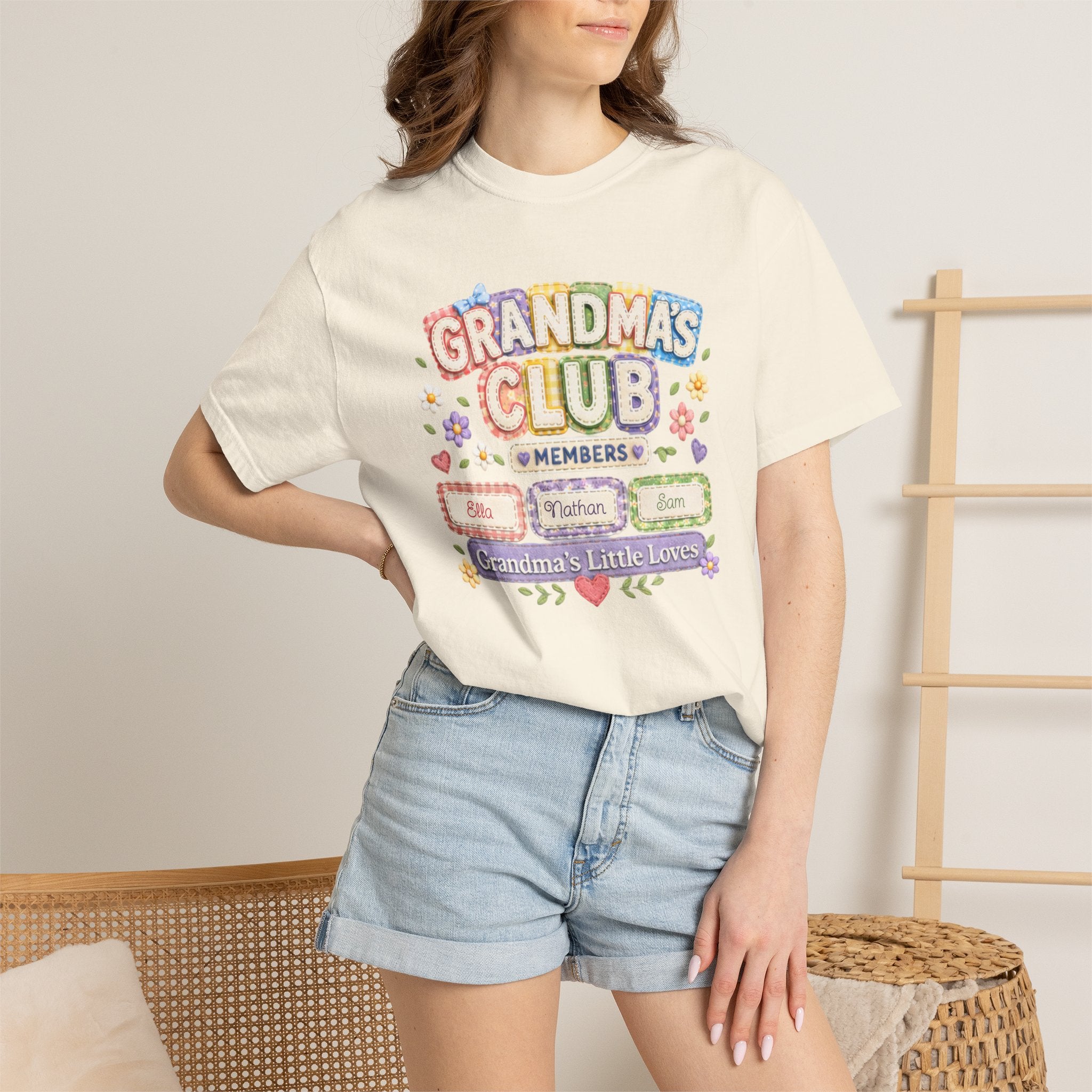 Grandmas Club T-Shirt — Grandma’s Little Loves Graphic Tee