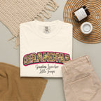 Grandma Floral Retro Tee — "Grandma: Grandkids Love Her a Little Teacup"