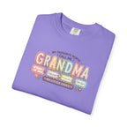 Grandma T-Shirt - My Favorite People Call Me Grandma (Cute Floral Retro Design)