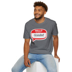 Hello My Name Is Grandad T-Shirt — Funny Grandfather Gift
