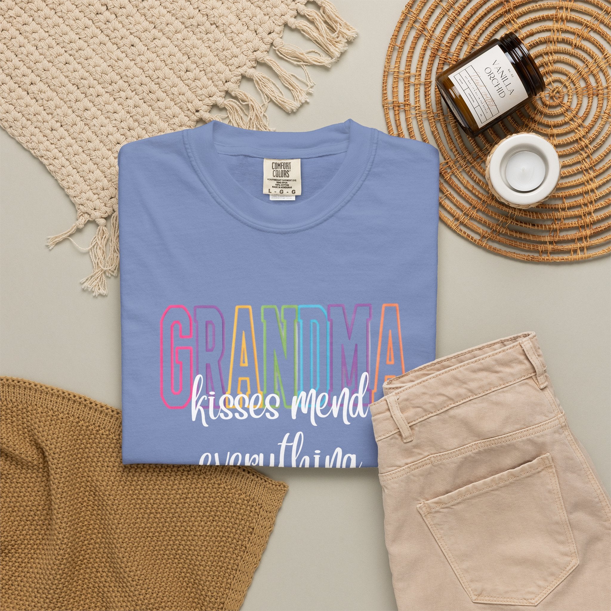 Grandma Rainbow Graphic T-Shirt
