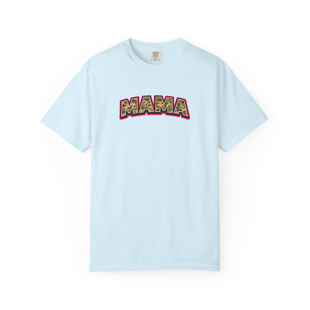Mama Camo Retro T-Shirt — Vintage Lettering Mother's Day Tee