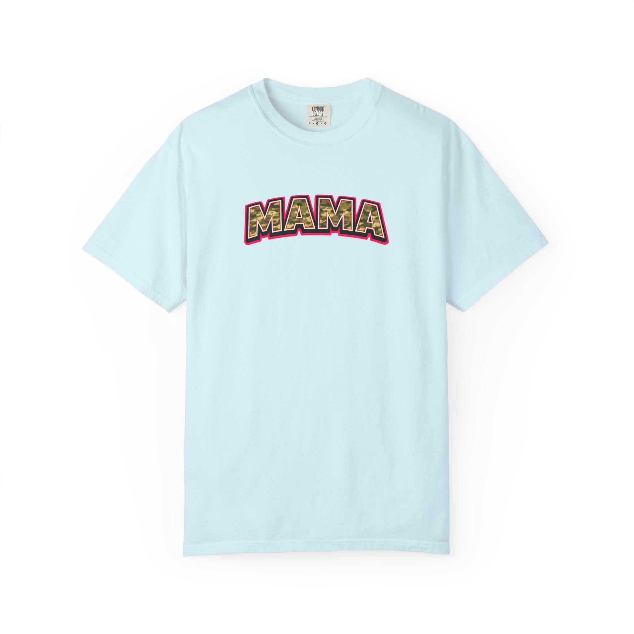 Mama Camo Retro T-Shirt — Vintage Lettering Mother's Day Tee