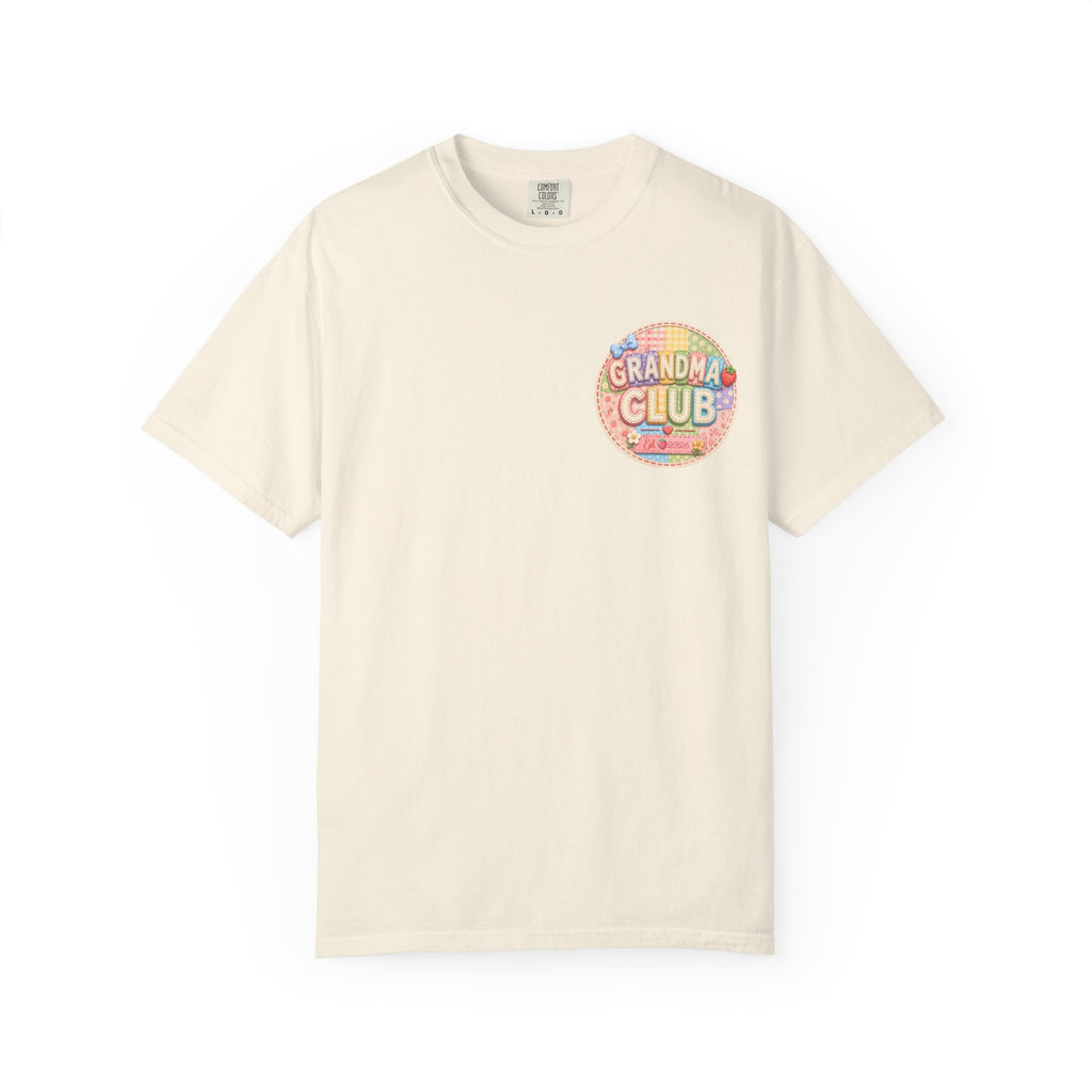 Grandma Club T-Shirt — Retro Floral Graphic