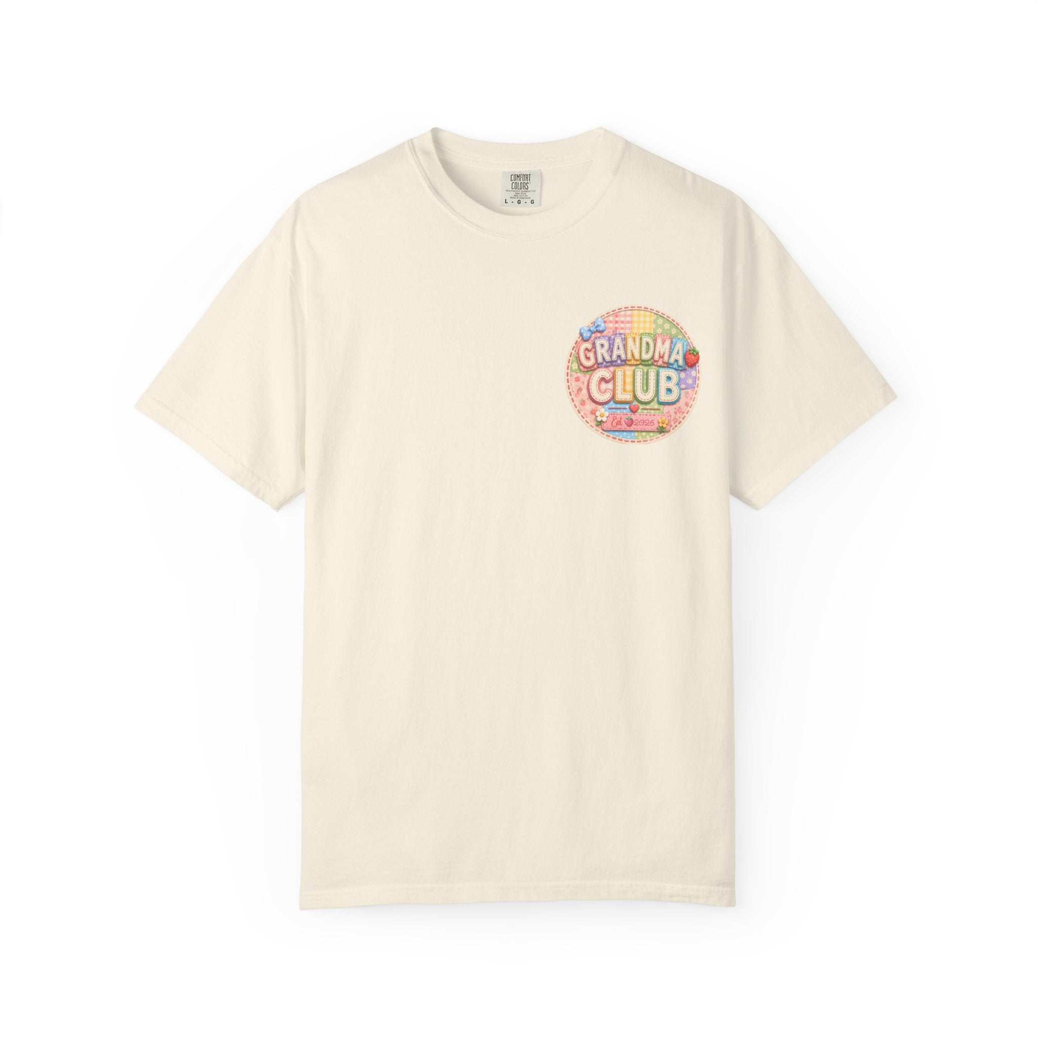 Grandma Club T-Shirt — Retro Floral Graphic
