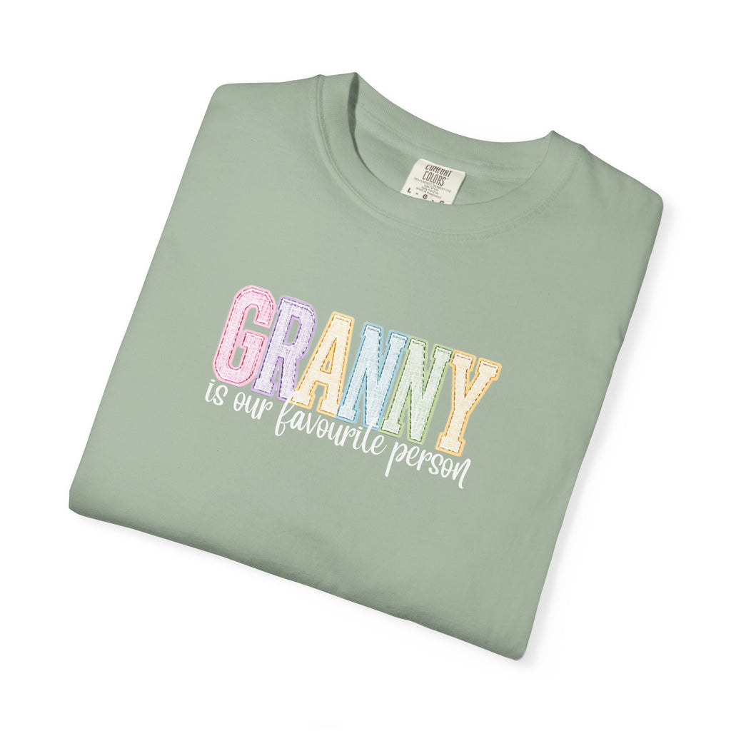 Granny Is Our Favourite Person T-Shirt — Pastel Grandma Gift Tee