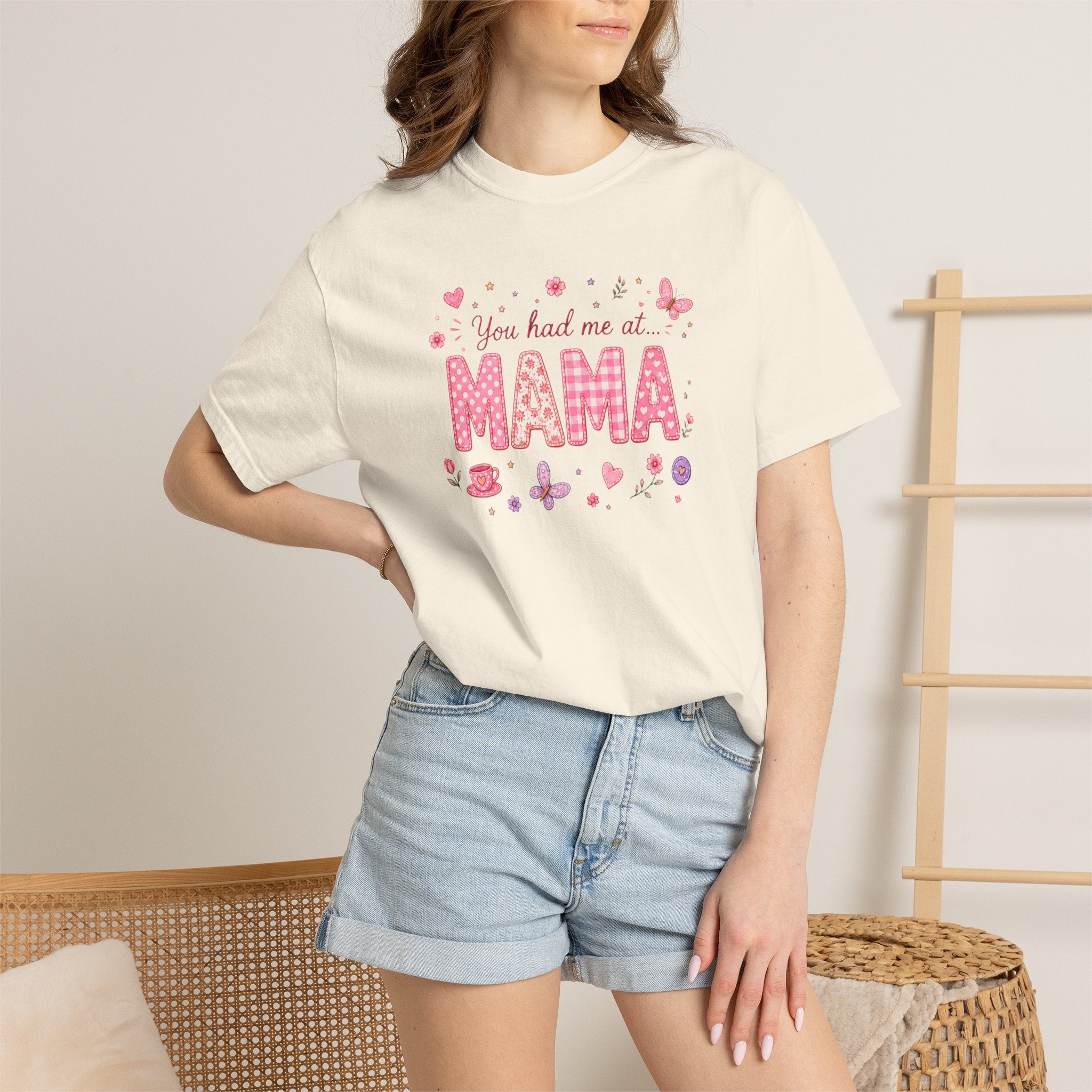You Had Me at Mama T-Shirt — Cute Pink Mama Mom Tee