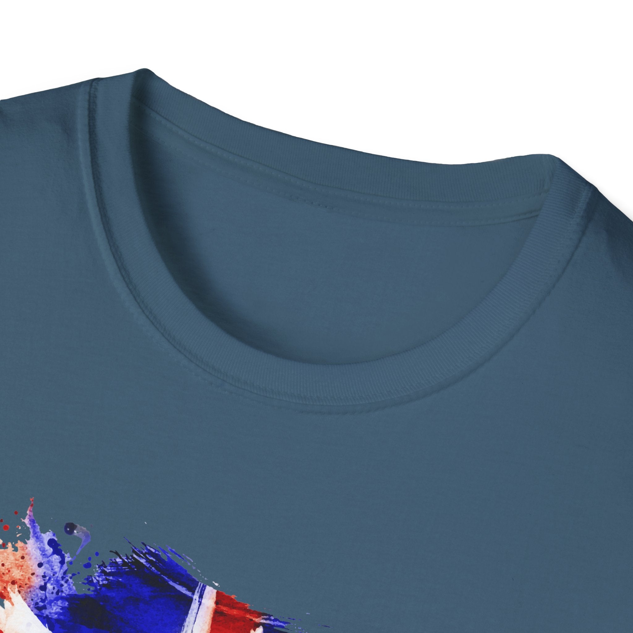 Union Jack Paint Brush UK Flag T-Shirt — British Pride Graphic Tee