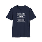 Papa Warning T-Shirt – ‘Spoils Grandkids’ Funny Grandpa Gift Tee