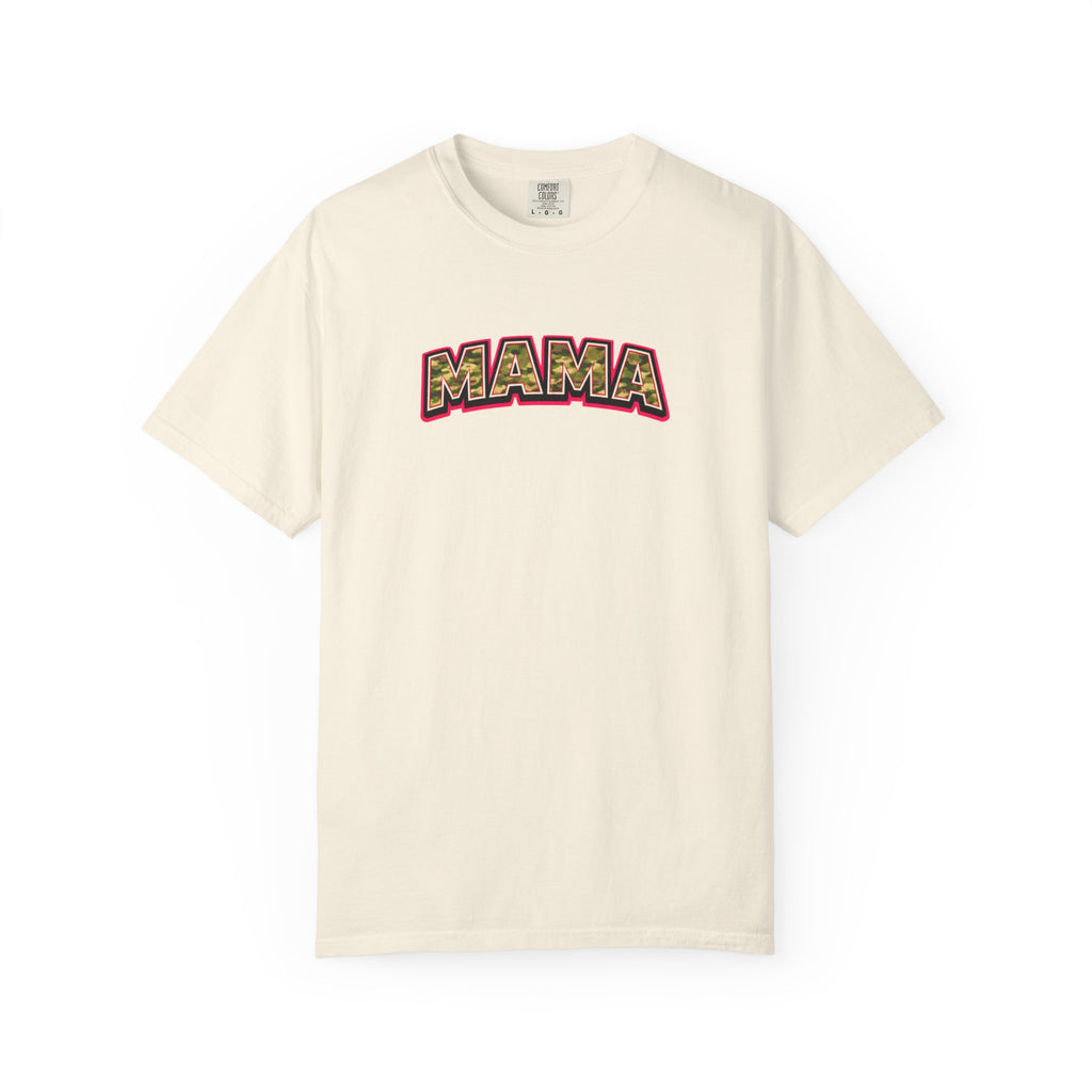 Mama Camo Retro T-Shirt — Vintage Lettering Mother's Day Tee