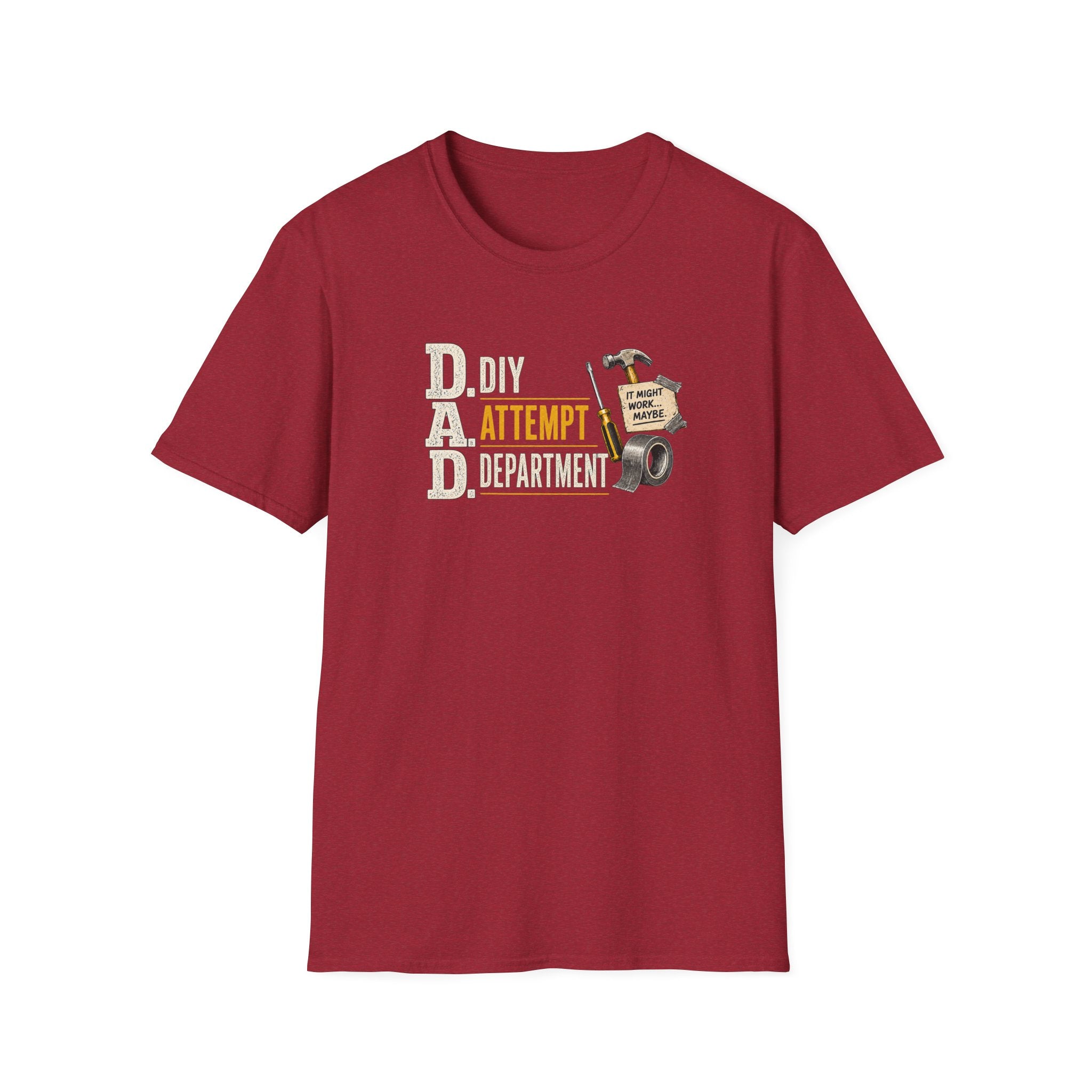 T-Shirt — "DAD: DIY Attempt Department" Funny Father’s Day Tool Shirt