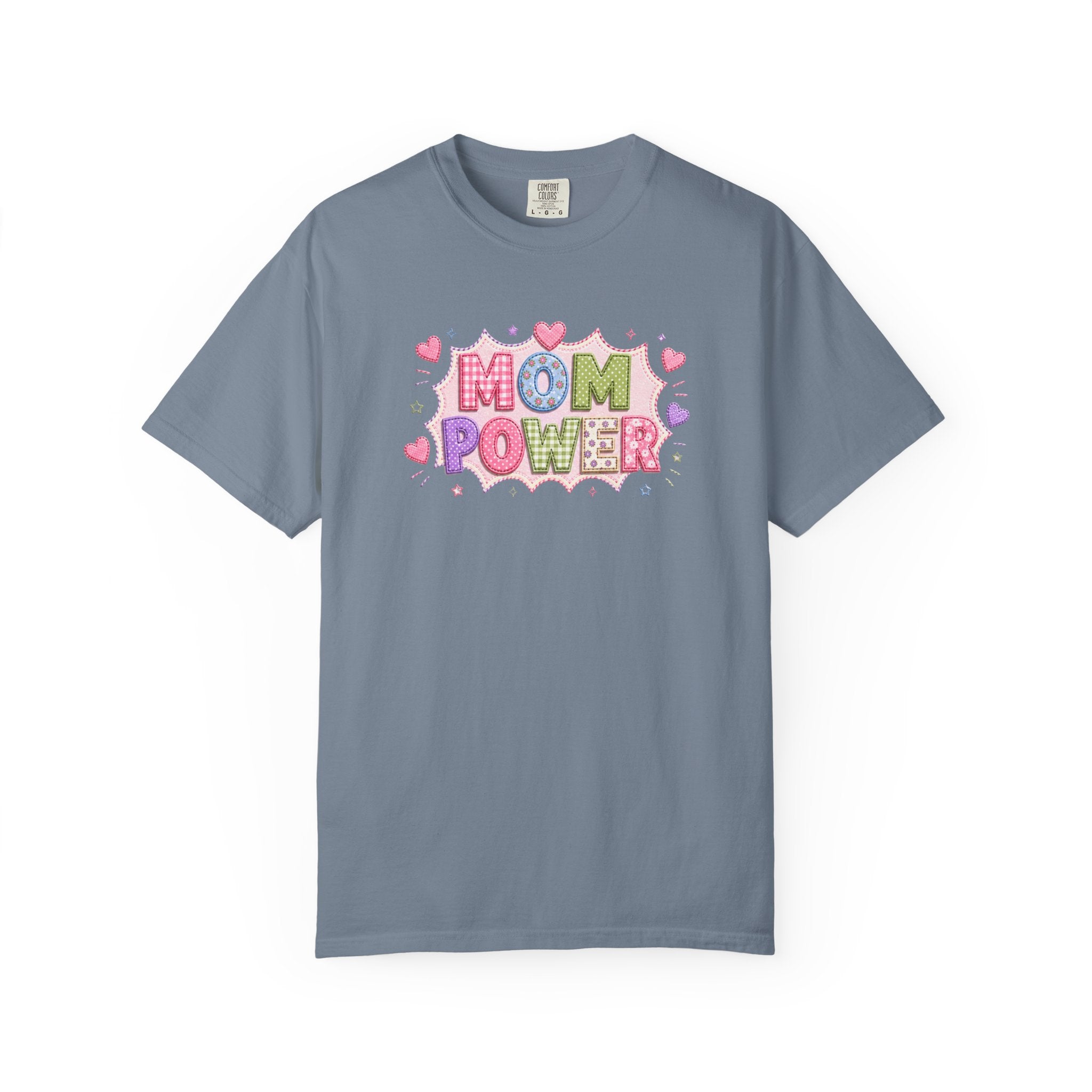 Mom Power T-Shirt — Cute Pastel Heart Mother's Day Tee