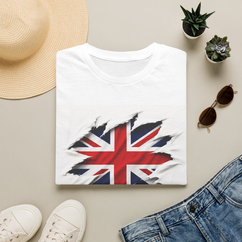 Union Jack Ripped Distressed T-Shirt