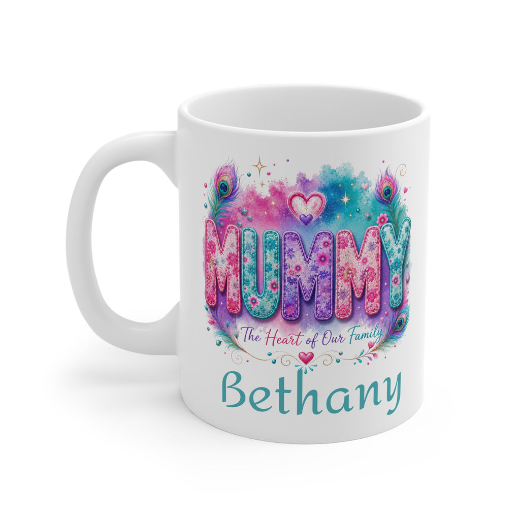 MUMMY "Heart of Our Family" Mug - Personalised