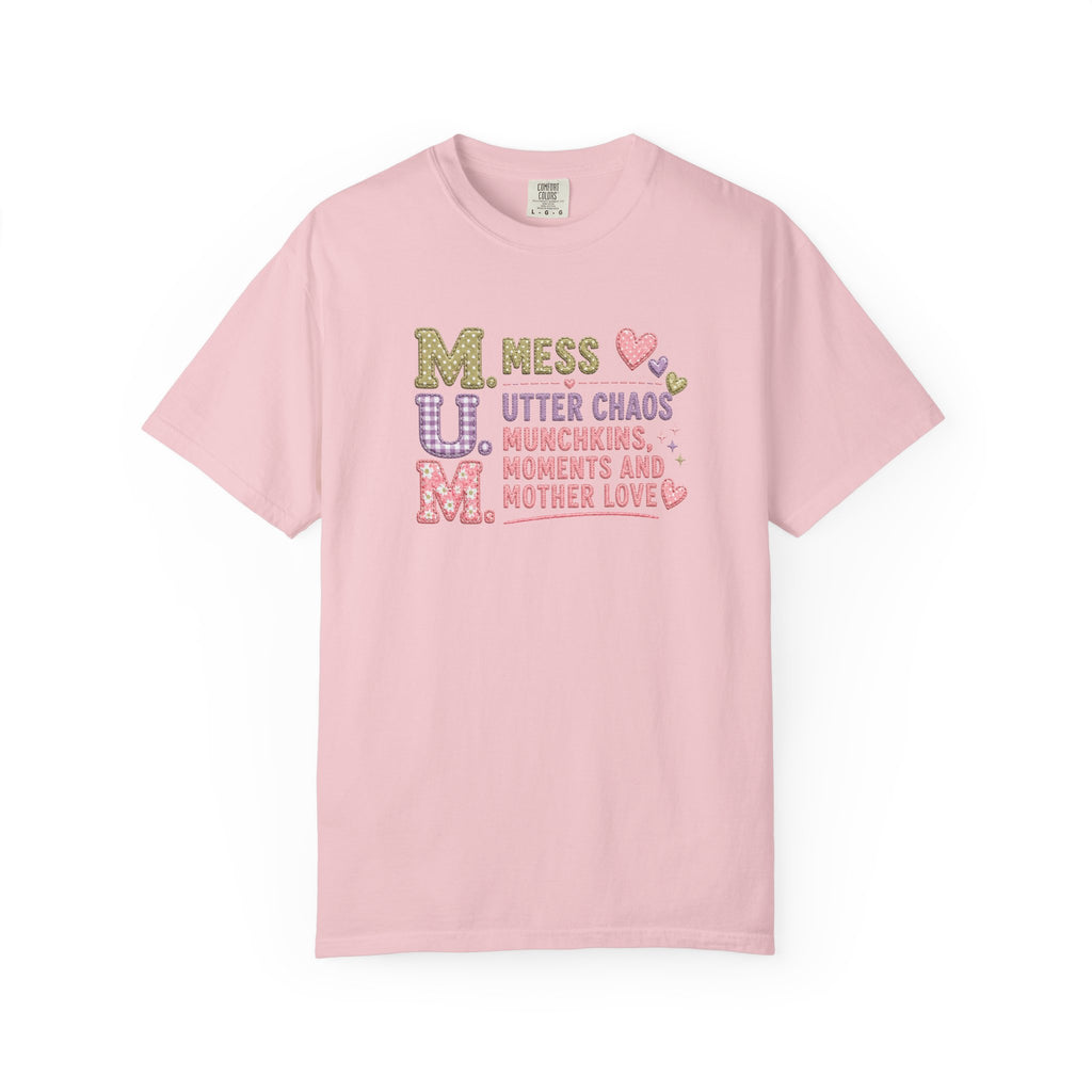 M.U.M. Mom Acronym Graphic Tee — Mess, Utter Chaos, Munchkins & Mother Love T-Shirt